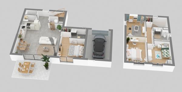 Maison neuve 5 pièces avec jardin à Saint-Hilaire-de-Riez
