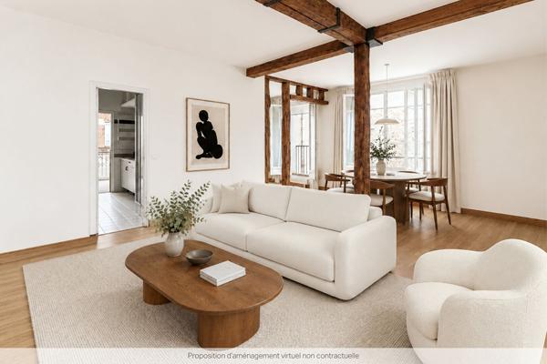 Appartement traversant - 3 pièces - 81,82 m² - Paris 4ème - PARIS