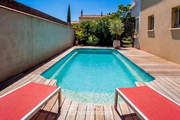 Villa avec piscine au calme et proche du centre