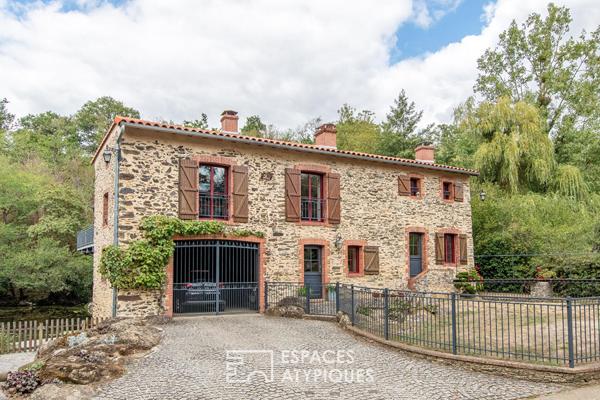 Ancien moulin rénové au bord de l’Evre