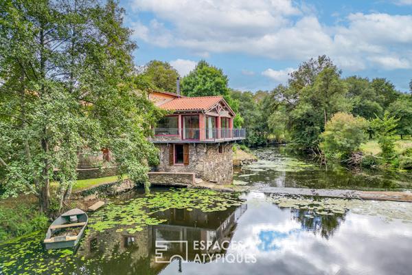 Ancien moulin rénové au bord de l’Evre