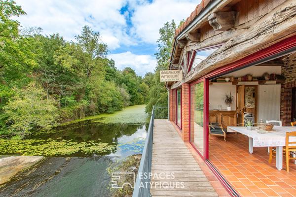 Ancien moulin rénové au bord de l’Evre