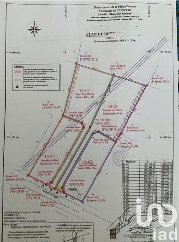 Terrain à vendre 1 266 m² Couzeix
