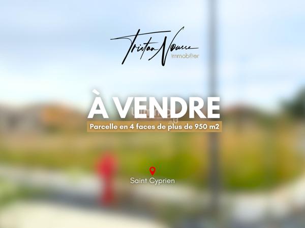 Terrain constructible d'environ 950m2 - Saint Cyprien