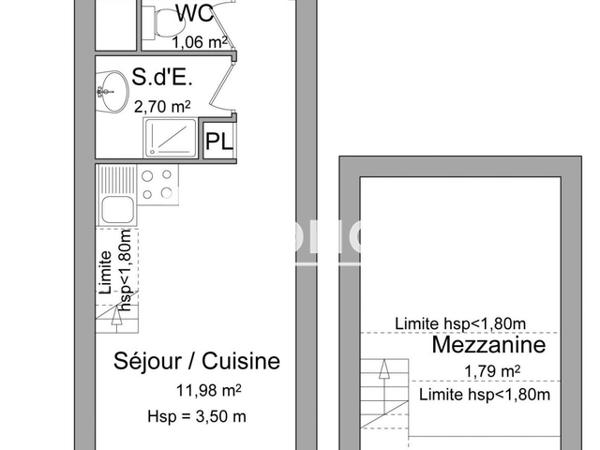 Location Studio 24.89 m² - 129 BD DE LATTRE DE TASSIGNY Chatelaillon Plage 17340
