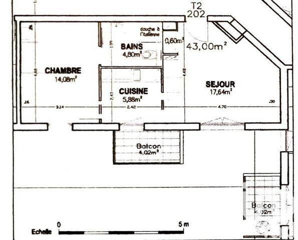Appartement 2 pièces de 43 m² à Saint-Avold (57500)