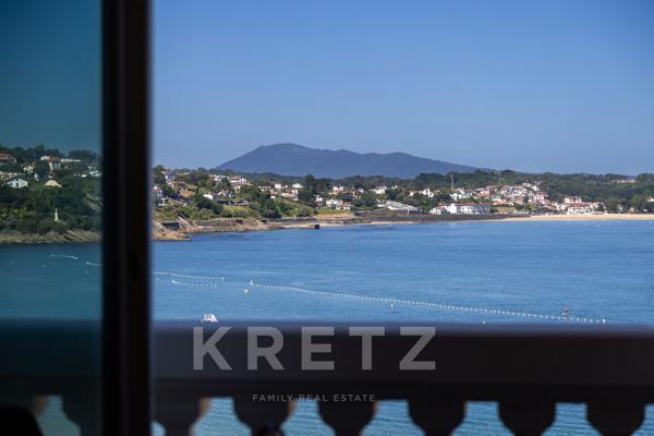 Saint-Jean-de-Luz - première ligne - vue panoramique sur la baie - Appartement T1- vue mer - Le Gran