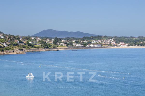 Saint-Jean-de-Luz - première ligne - vue panoramique sur la baie - Appartement T1- vue mer - Le Gran