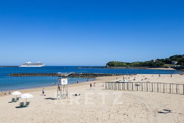 Saint-Jean-de-Luz - première ligne - vue panoramique sur la baie - Appartement T1- vue mer - Le Gran