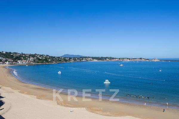Saint-Jean-de-Luz - première ligne - vue panoramique sur la baie - Appartement T1- vue mer - Le Gran
