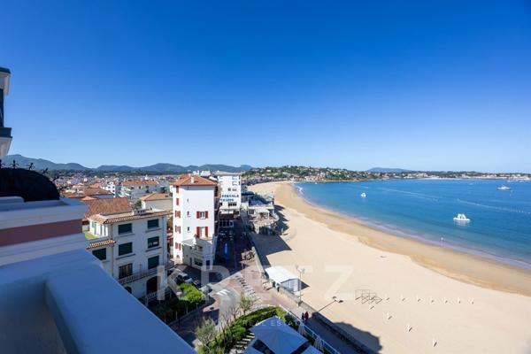 Saint-Jean-de-Luz - première ligne - vue panoramique sur la baie - Appartement T1- vue mer - Le Gran