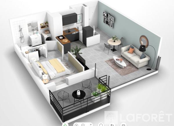 Achat appartement Menton - 2 pièce(s) - 47 m² - 318 500 €