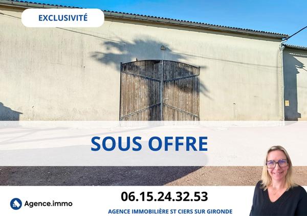 À vendre - Garage situé à Saint-Caprais-de-Blaye (33820)