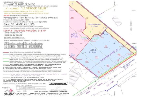 TERRAIN PLAT VIABILISE AUX MARCHES