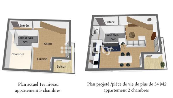 Appartement 4 pièces - 80 m²