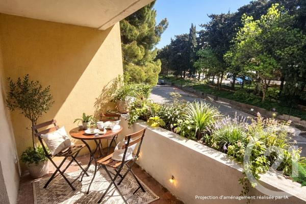Appartement T1 à vendre  1 pièce - 28,10 m 2   MARSEILLE  - 13008