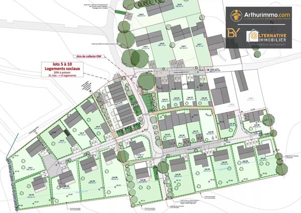 Vente Terrain 406 m2 à Châteaubourg