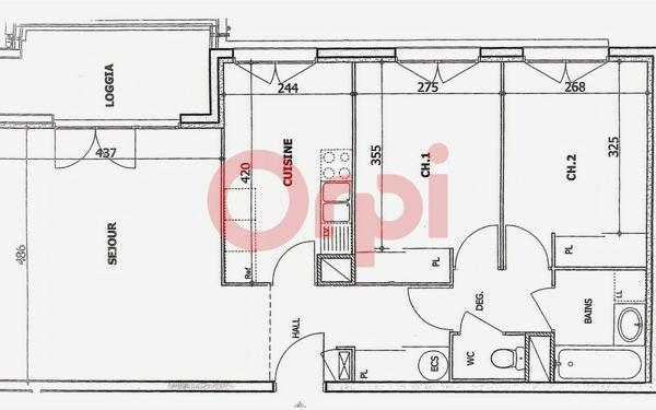Appartement à vendre    3 pièces • 67,68 m2 Villeurbanne