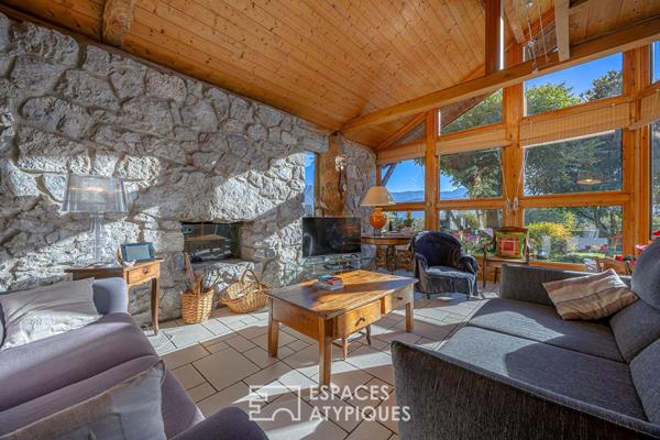 Ancienne ferme du XVIIIe rénovée avec charme et vue montagne