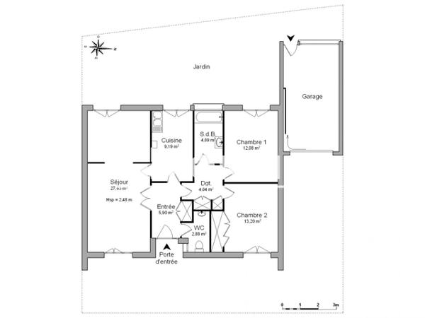 Location Maison 3 pièces 80.21 m² - 6 AVENUE DES CHENES Merignac 33700