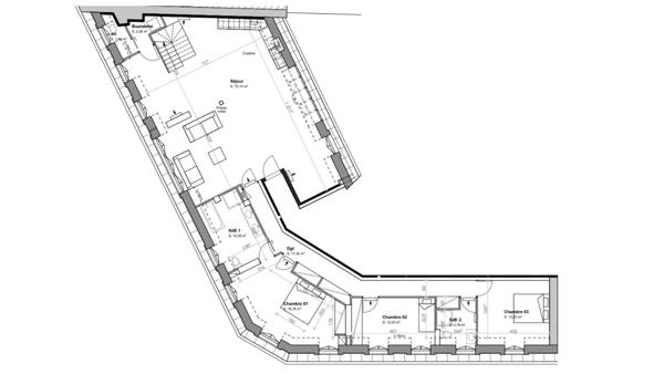 Appartement à vendre 4 pièces 157 m² Levallois-Perret