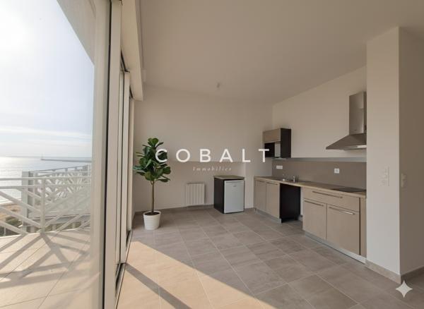 Appartement récent - Type T2 - 40.19 m² - Vue Mer - Résidence Saint Goustan