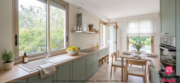 LE BOUSCAT - Maison familiale 4 chambres avec jardin, piscine chauffée et garage