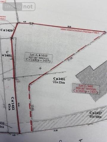 Terrain à Batir à vendre à Miniac-Morvan en Ille-et-Vilaine (35540), ref : 089/3255