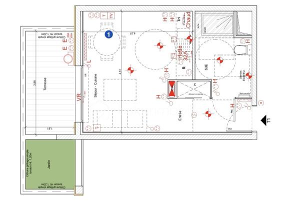 Appartement de 27,02 m²