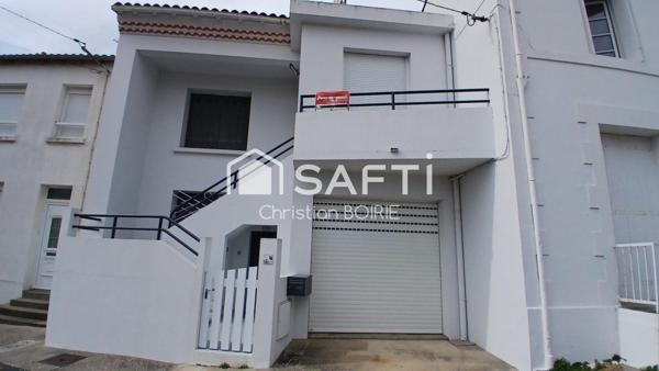 ROYAN 17200. Hyper centre, agréable maison à etage de 117 m² habitable avec garage, jardin et cave