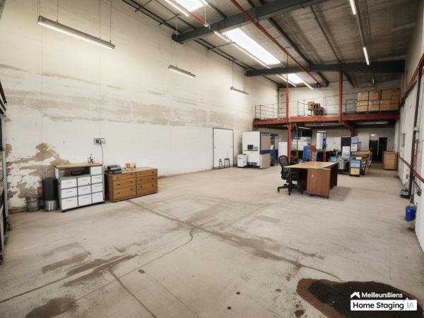 Entrepôt de 768 m² avec bureaux et ateliers en très bel état