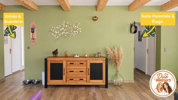 Un appartement au calme qui a tout d'une maison avec vue dégagée.