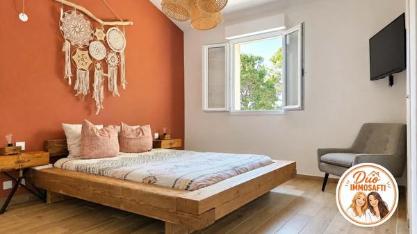 Un appartement au calme qui a tout d'une maison avec vue dégagée.