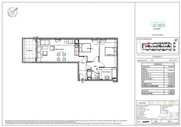 Appartement à vendre 3 pièces 62 m² Manosque