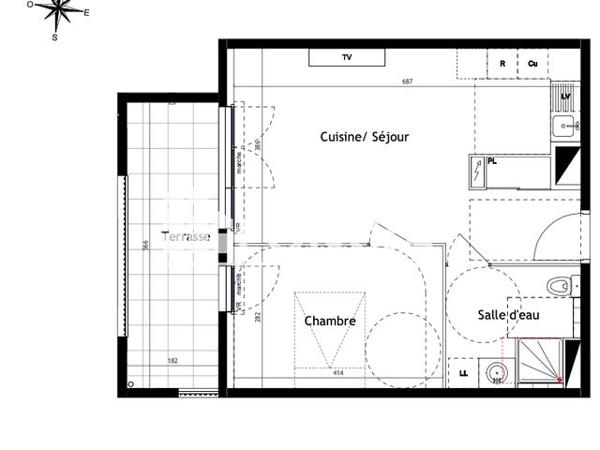 Location Appartement 2 pièces 44.5 m² - 90 CHEMIN DU MAS DE TESTE Nimes 30000