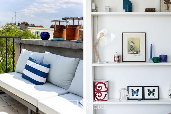 Dernier étage rénové avec terrasse