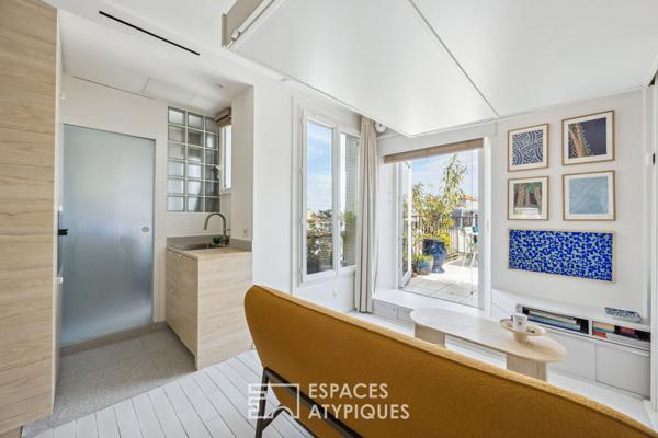 Dernier étage rénové avec terrasse