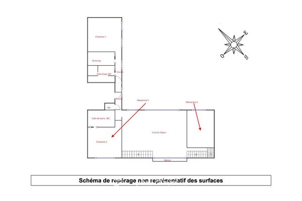 Étage noble traversant esprit loft avec balcon – Place Loulou Gasté