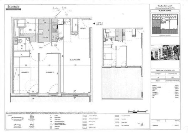 Appartement 3 pièces - 44100 Nantes