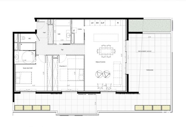 Appartement à vendre 3 pièces 100 m² Baillargues