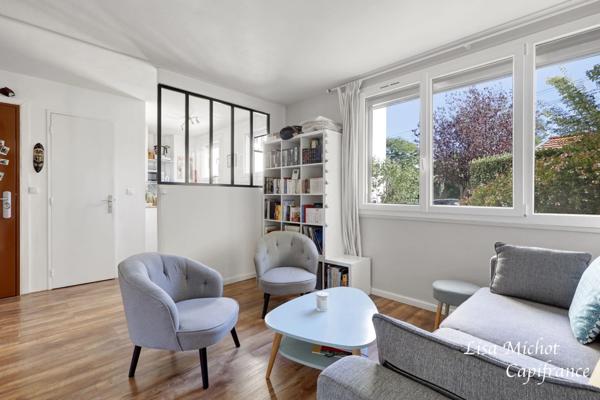 Nanterre Ville - Appartement 2 pièces sur jardin et sans vis à vis