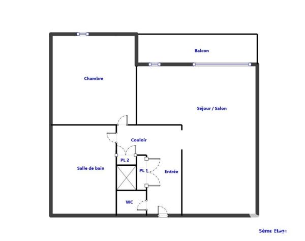 Appartement à vendre 2 pièces 47 m² Le Havre