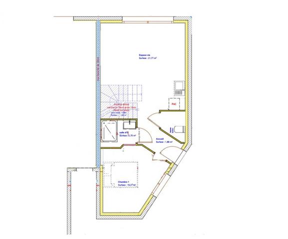 A 10 mn de THONON Villa T4 70 m² jardin 140 m² calme et vue dégagée montagnes ( 74200)