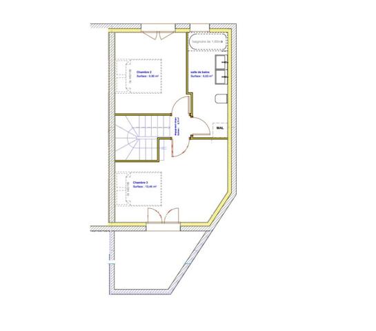 A 10 mn de THONON Villa T4 70 m² jardin 140 m² calme et vue dégagée montagnes ( 74200)