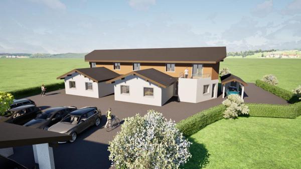 A 10 mn de THONON Villa T4 70 m² jardin 140 m² calme et vue dégagée montagnes ( 74200)