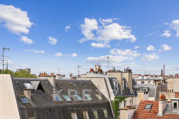 Vue sur les toits de Paris entre Place des Vosges et Saint Paul