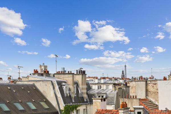 Vue sur les toits de Paris entre Place des Vosges et Saint Paul