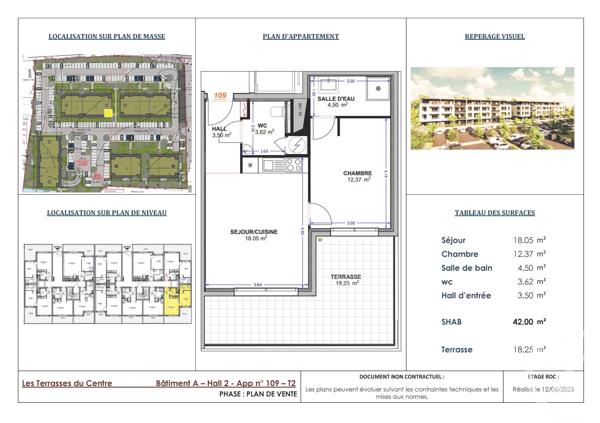 Appartement à vendre  2 pièces - 42,04 m 2   VENZOLASCA  - 202