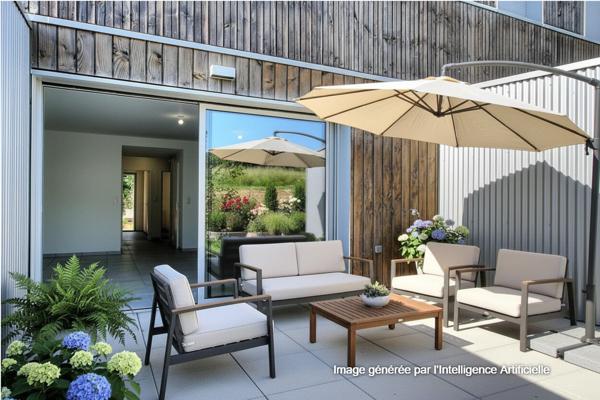 Appartement 3 pièces Rez-de-jardin avec terrasse, parking et accès PMR