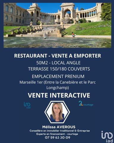 Restaurant à vendre 50 m² Marseille 1